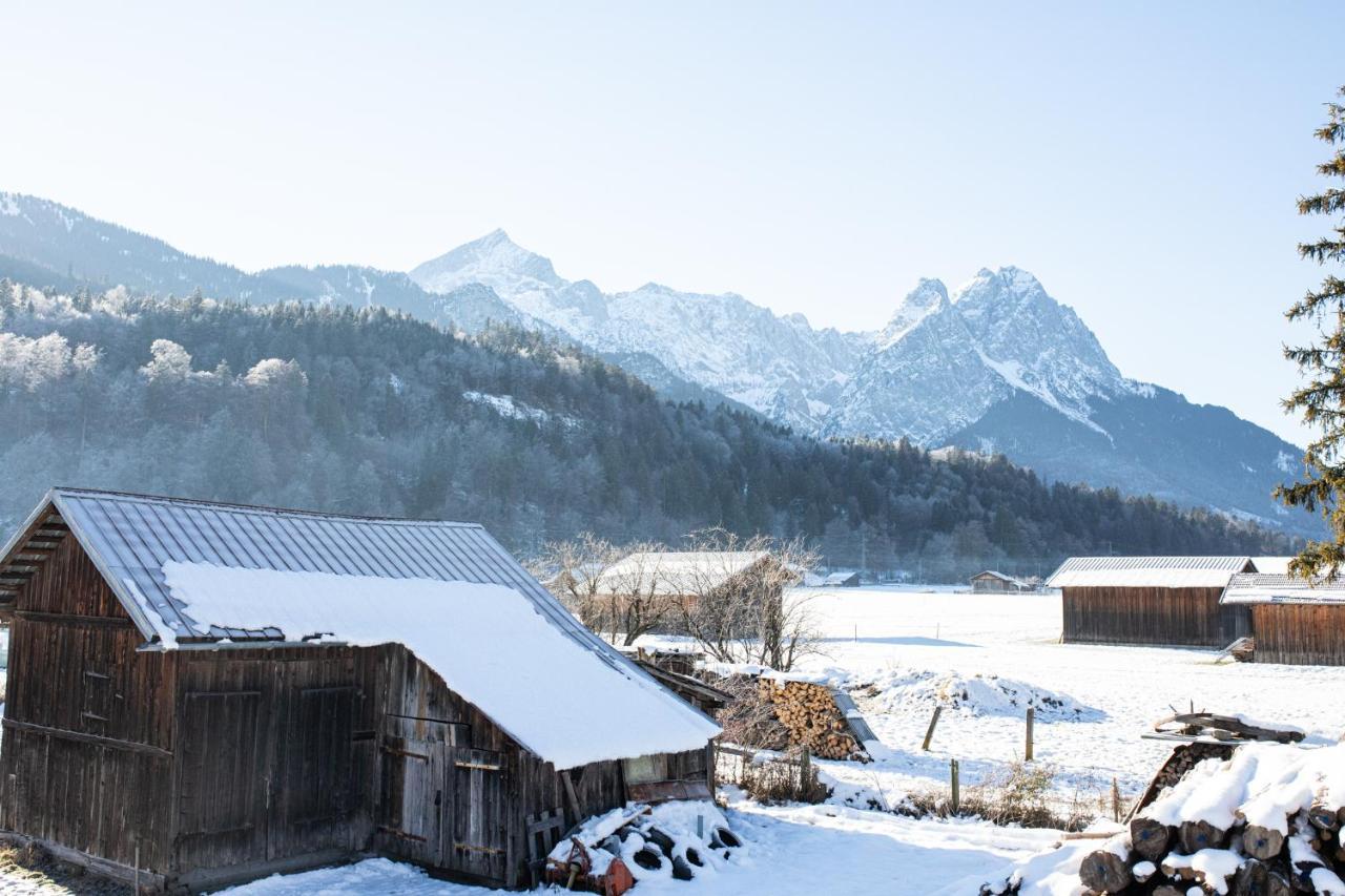 Ferienwohnung Kloana Waxlstoa Garmisch-Partenkirchen Exterior foto